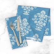 Damask Texture Blue