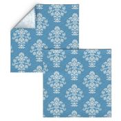 Damask Texture Blue