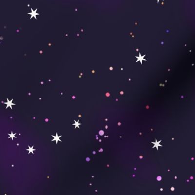 starry purple sky