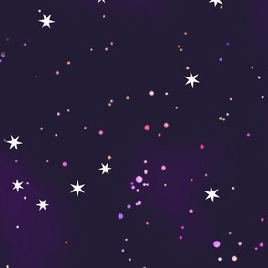 starry purple sky