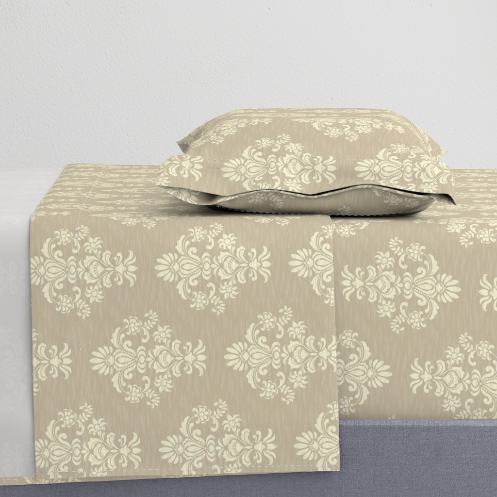 Damask Texture Beige