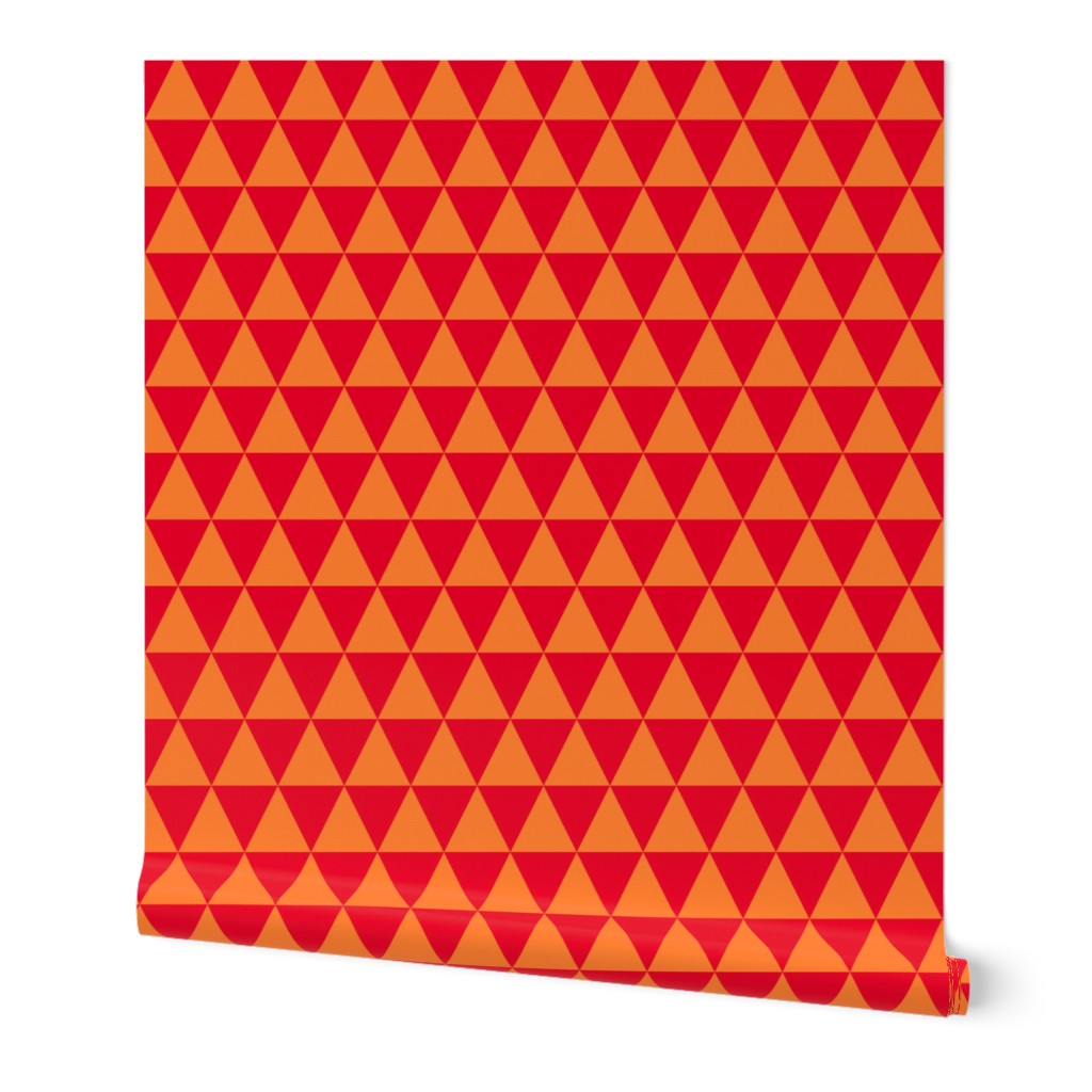 Two Inch Orange and Red Triangles