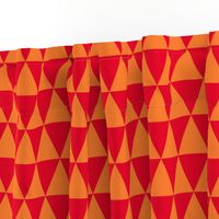 Two Inch Orange and Red Triangles