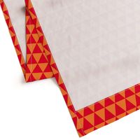 Two Inch Orange and Red Triangles