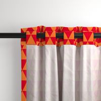 Two Inch Orange and Red Triangles