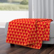 Two Inch Orange and Red Triangles