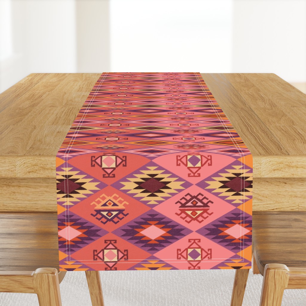   Diamond Kilim - Pink - Texture