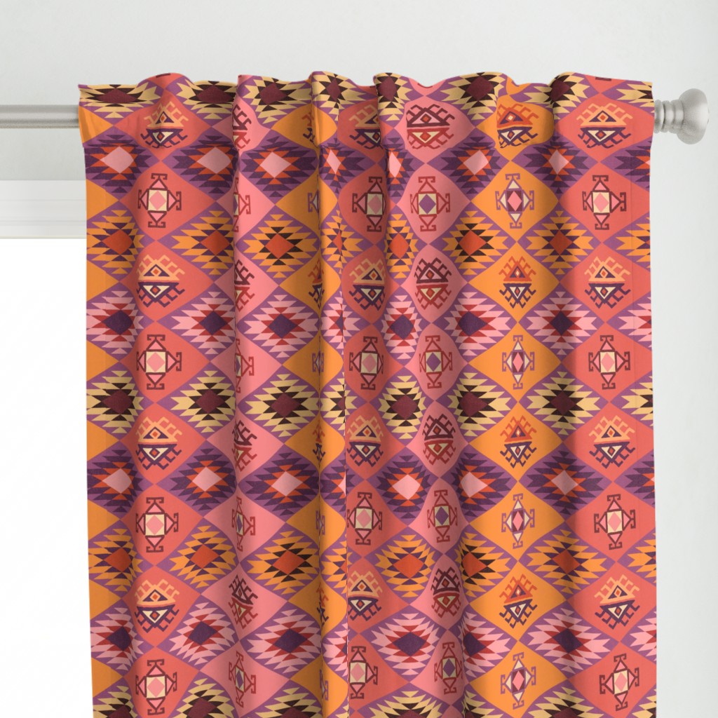   Diamond Kilim - Pink - Texture