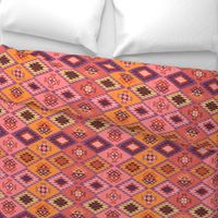   Diamond Kilim - Pink - Texture