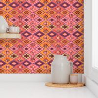   Diamond Kilim - Pink - Texture