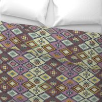 Diamond Kilim - Purple - Texture