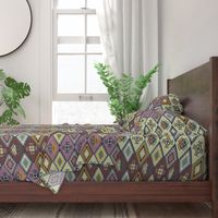 Diamond Kilim - Purple - Texture