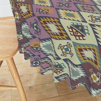 Diamond Kilim - Purple - Texture