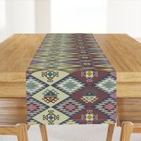 Diamond Kilim - Purple - Texture