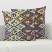 Diamond Kilim - Purple - Texture