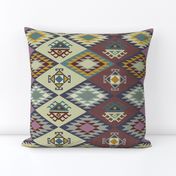 Diamond Kilim - Purple - Texture