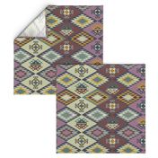 Diamond Kilim - Purple - Texture