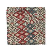 Diamond Kilim - Vintage American - Texture