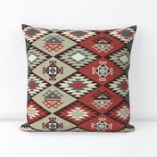 Diamond Kilim - Vintage American - Texture