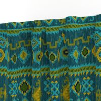 Kilim in ocean tones