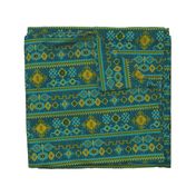 Kilim in ocean tones