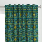 Kilim in ocean tones