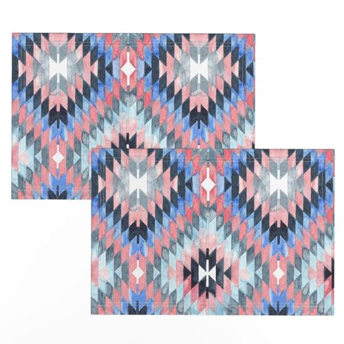 Diamond Kilim Watercolor