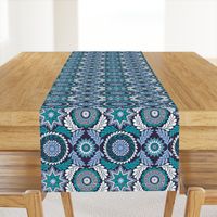 Greek Mandalas in Blue and Teal