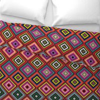 Modern Kilim - bright rainbow, Medium scale