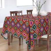 Modern Kilim - bright rainbow, Medium scale