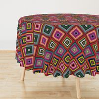 Modern Kilim - bright rainbow, Medium scale