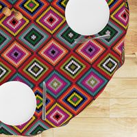 Modern Kilim - bright rainbow, Medium scale