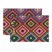 Modern Kilim - bright rainbow, Medium scale