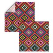 Modern Kilim - bright rainbow, Medium scale