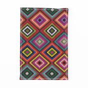 Modern Kilim - bright rainbow, Medium scale