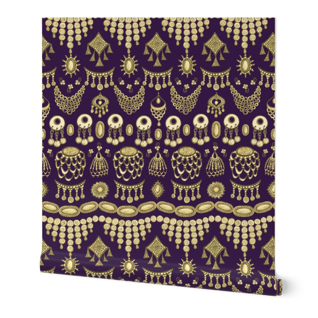 Bohemian Jewels Violet and Gold large scale