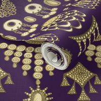 Bohemian Jewels Violet and Gold large scale