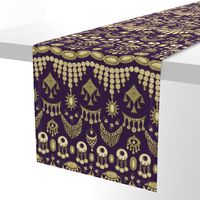 Bohemian Jewels Violet and Gold large scale