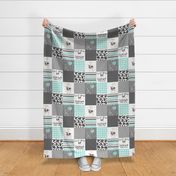 Farm / Love you till the cows come home - wholecloth cheater quilt