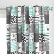 Farm / Love you till the cows come home - wholecloth cheater quilt