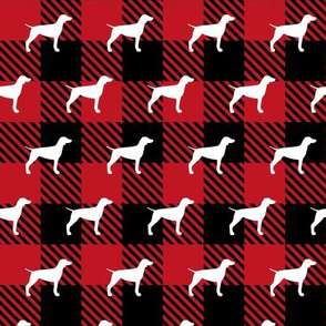 German Pointer Buffalo Plaid