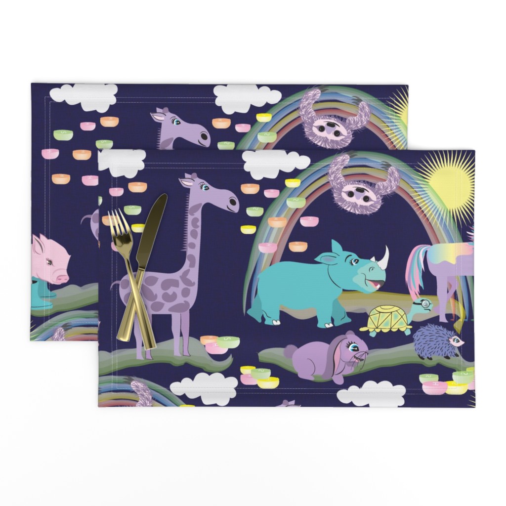 Hare Raising Race, Violet, Animals, Tortoise and the Hare, Turtle, Hedgehog, Giraffe, Rhino, Rabbit, Unicorn, Sloth