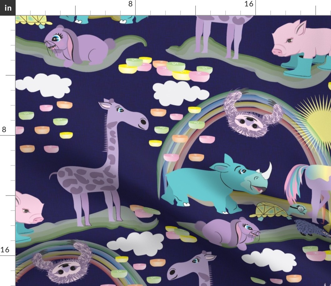 Hare Raising Race, Violet, Animals, Tortoise and the Hare, Turtle, Hedgehog, Giraffe, Rhino, Rabbit, Unicorn, Sloth