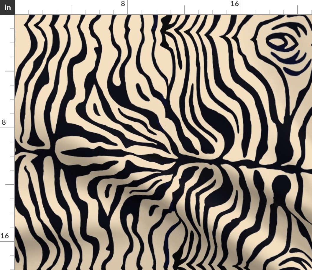 Zebra Stripes - Black Ivory - Design 7194121