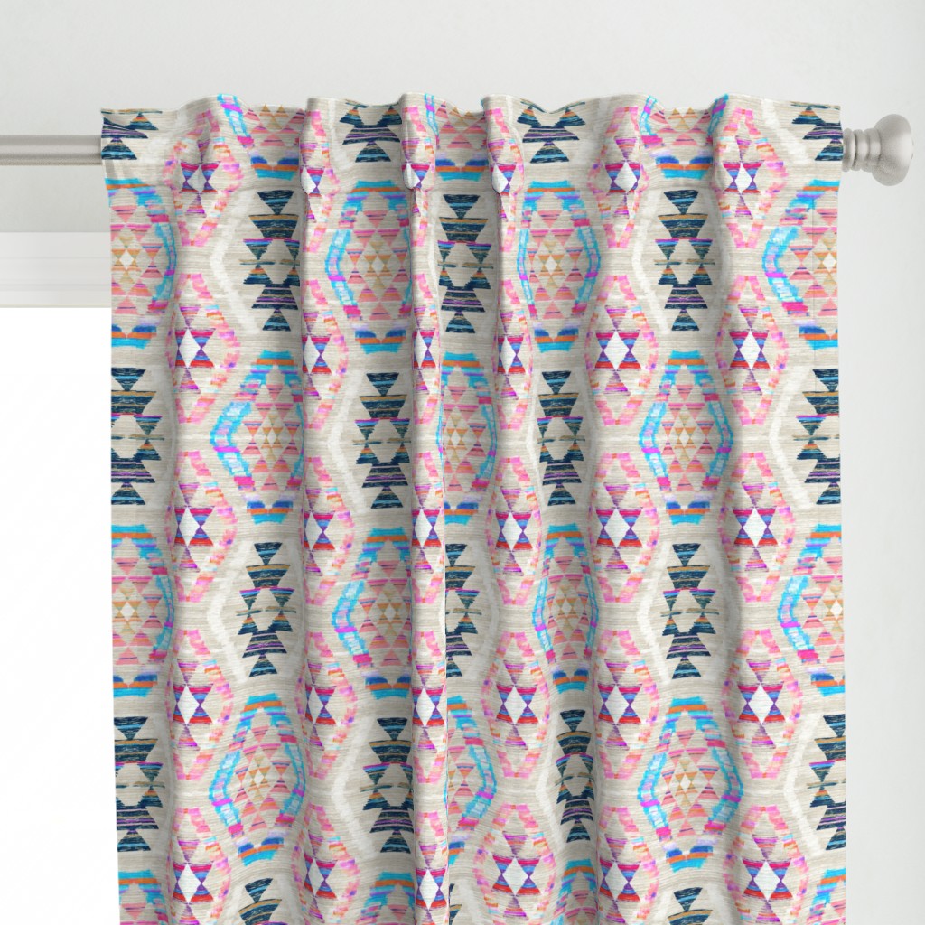 Woven Textured Pastel Kilim - cool cream