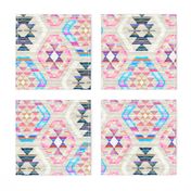 Woven Textured Pastel Kilim - cool cream