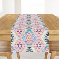 Woven Textured Pastel Kilim - cool cream