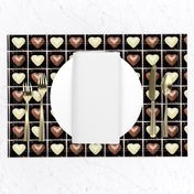 3 milk white brown Chocolates Hearts valentine love desserts candy sweets food kawaii cute candies boxes mixed assorted egl elegant gothic lolita    