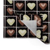 3 milk white brown Chocolates Hearts valentine love desserts candy sweets food kawaii cute candies boxes mixed assorted egl elegant gothic lolita    