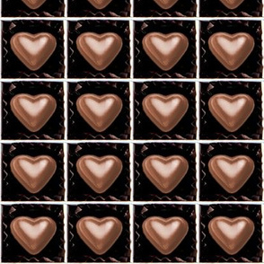 6 milk brown Chocolates Hearts valentine love desserts candy sweets food kawaii cute candies boxes mixed assorted egl elegant gothic lolita